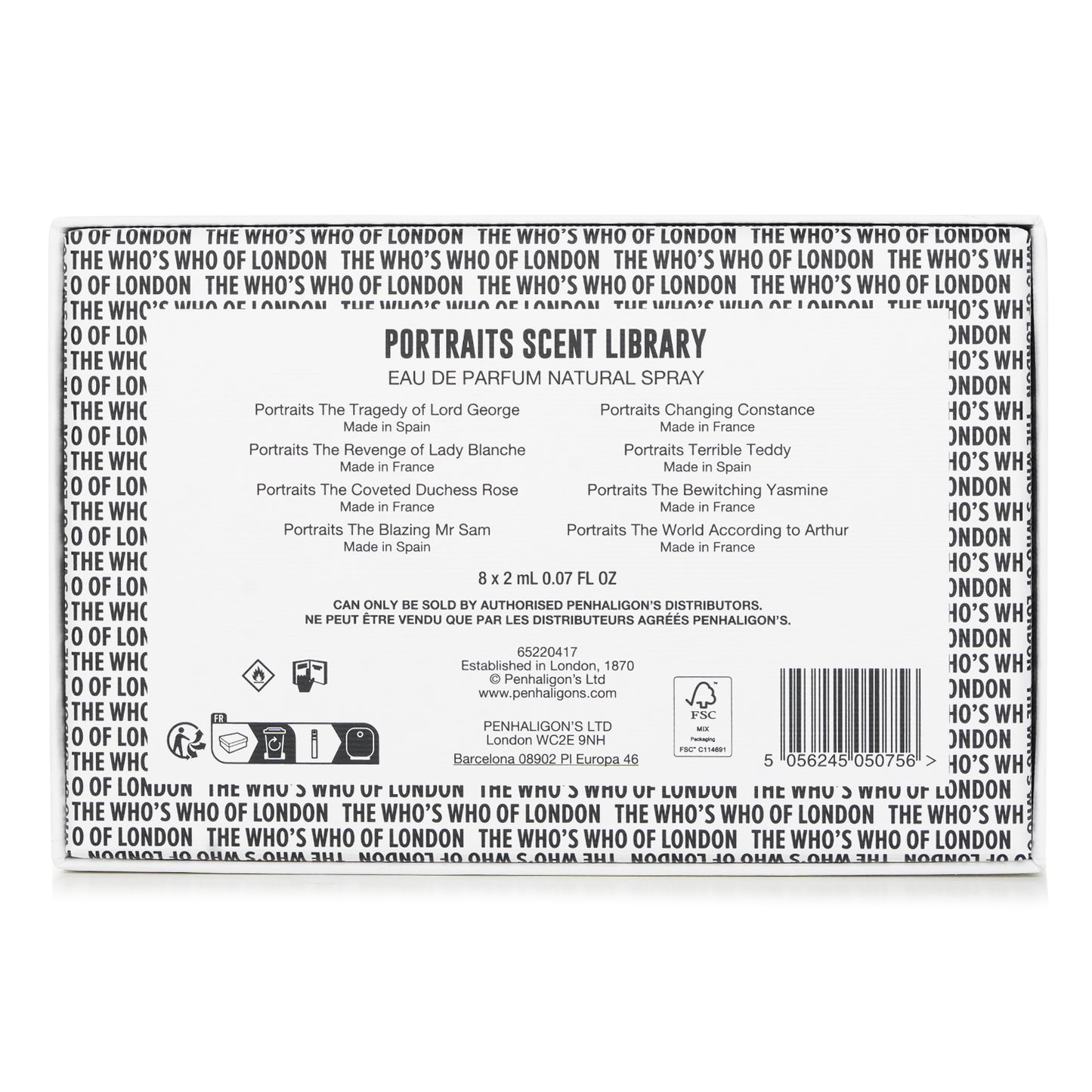 Penhaligon's Portraits Scent Library packaging and fragrances