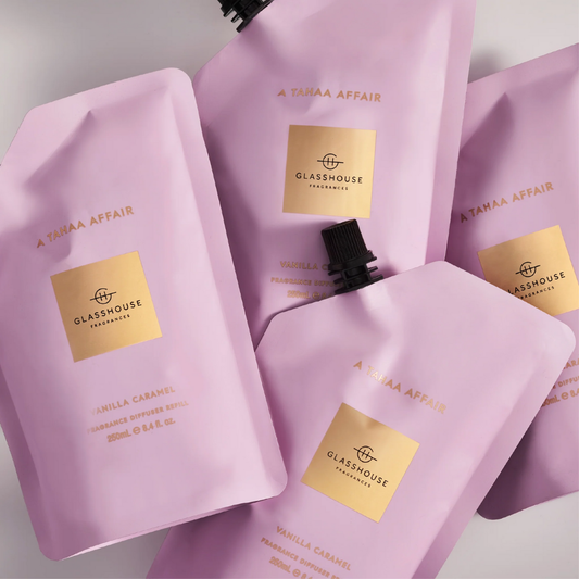 Glasshouse Fragrances A Tahaa Affair Vanilla Caramel Diffuser Bunde