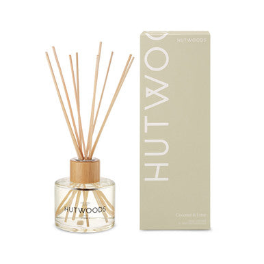 Hutwoods Coconut & Lime Reed Diffuser 200mL - The Perfume Company
