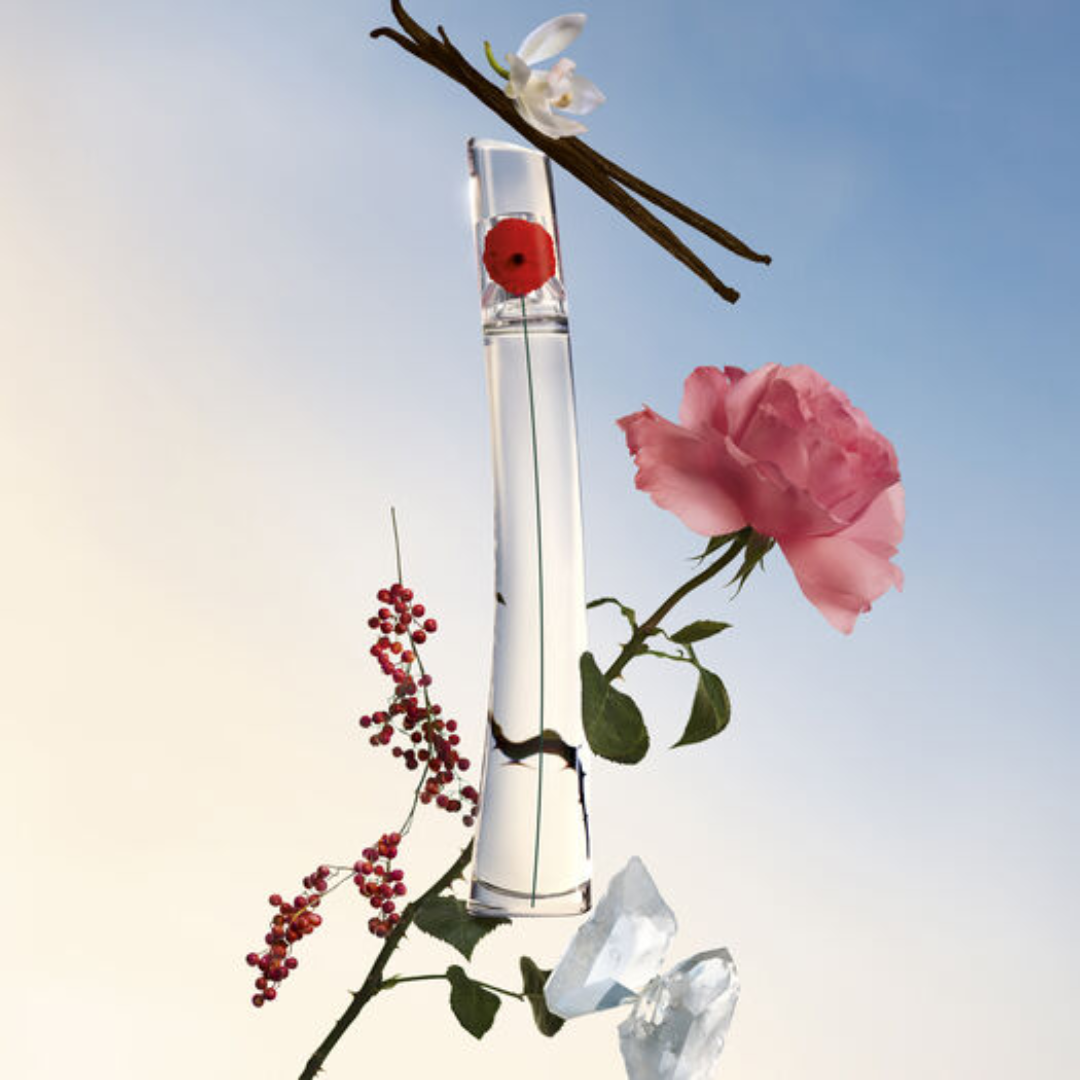 Kenzo Flower by Kenzo Eau de Parfum Refillable 100mL styled rose and vanilla image