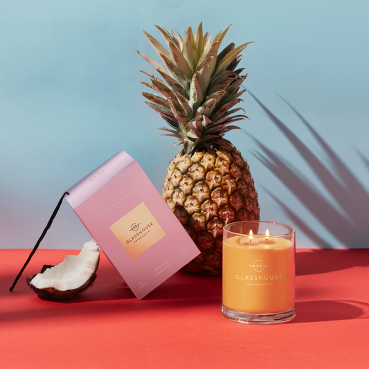 Glasshouse Fragrances A Tahaa Affair Signature Trio Diffuser + Candle + Interior Fragrance