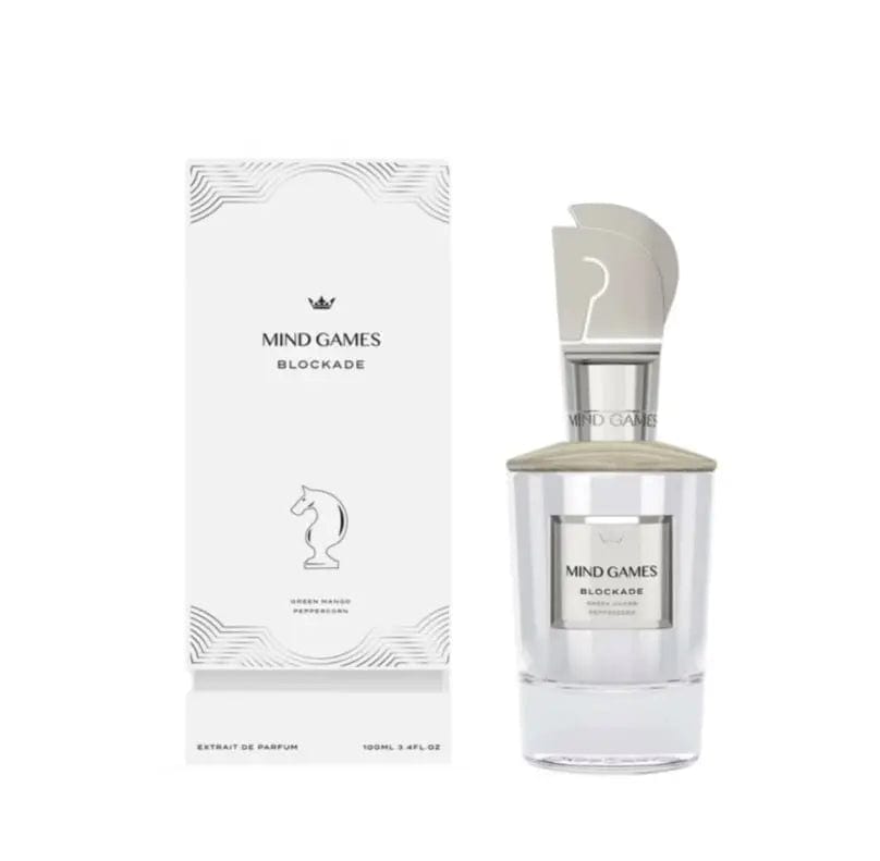 Mind Games Blockade Extrait de Parfum 100mL bottle and box
