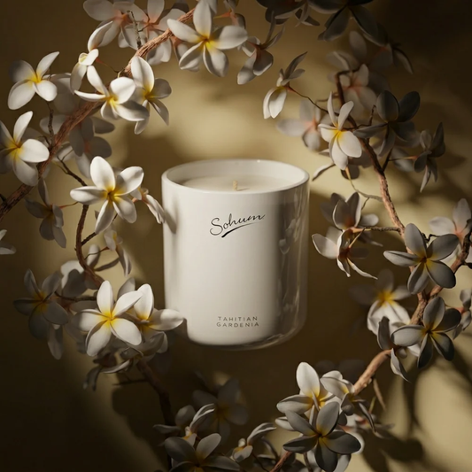 Sohum Tahitian Gardenia Signature Diffuser 160ml & Candle 420g Bundle