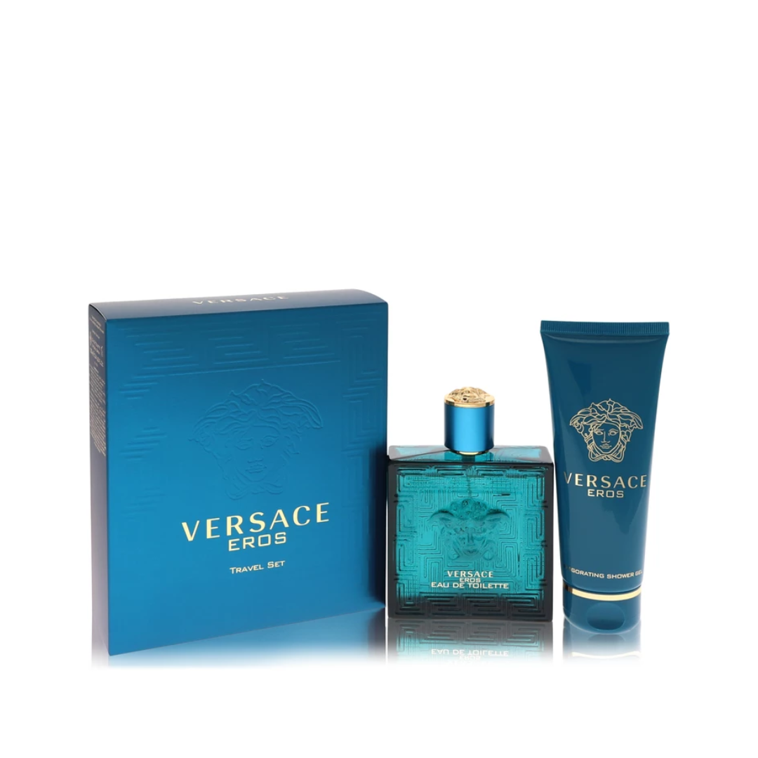 Versace Eros for Men Gift Set 100mL Eau de Toilette Spray + 100mL Shower Gel