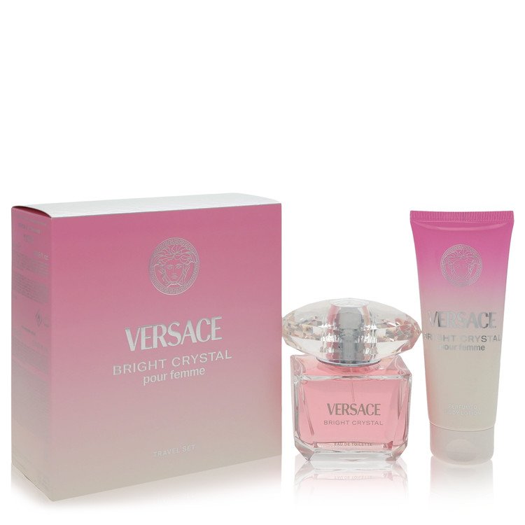 Versace Bright Crystal Gift Set 90mL Eau de Toilette + 100mL Body Lotion