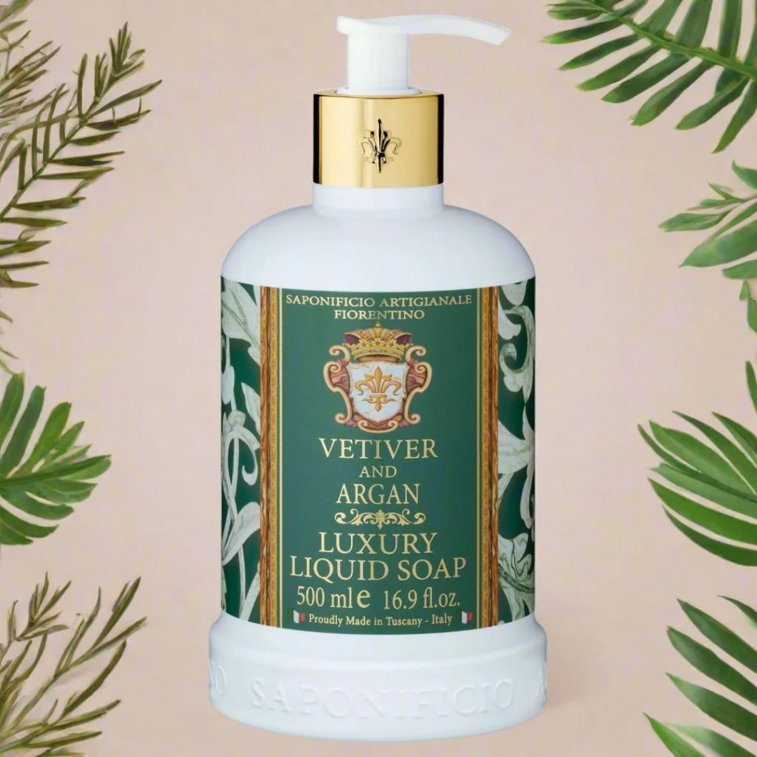 Hand Wash - Saponificio Artigianale Fiorentino - Saponificio Artigianale Fiorentino Vetiver & Argan Hand Wash Bundle Set 3 x 500ml - The Gift Company