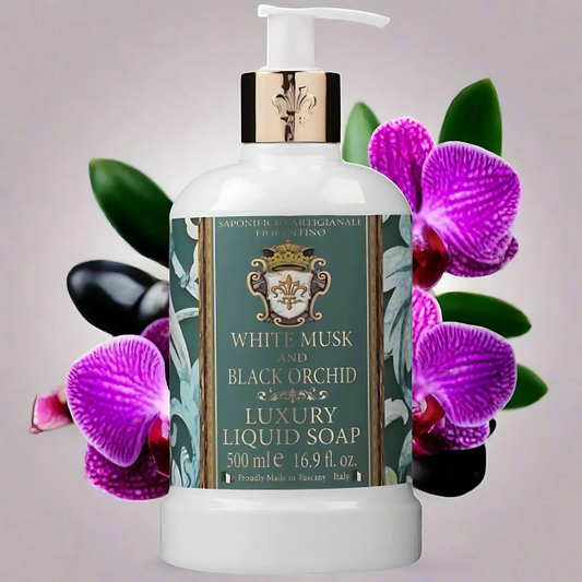 Hand Wash - Saponificio Artigianale Fiorentino - Saponificio Artigianale Fiorentino White Musk & Black Orchid Hand Wash Set of 3 x 500mL - The Gift Company
