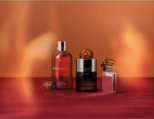 Molton Brown Neon Amber Eau de Parfum styled fragrance image