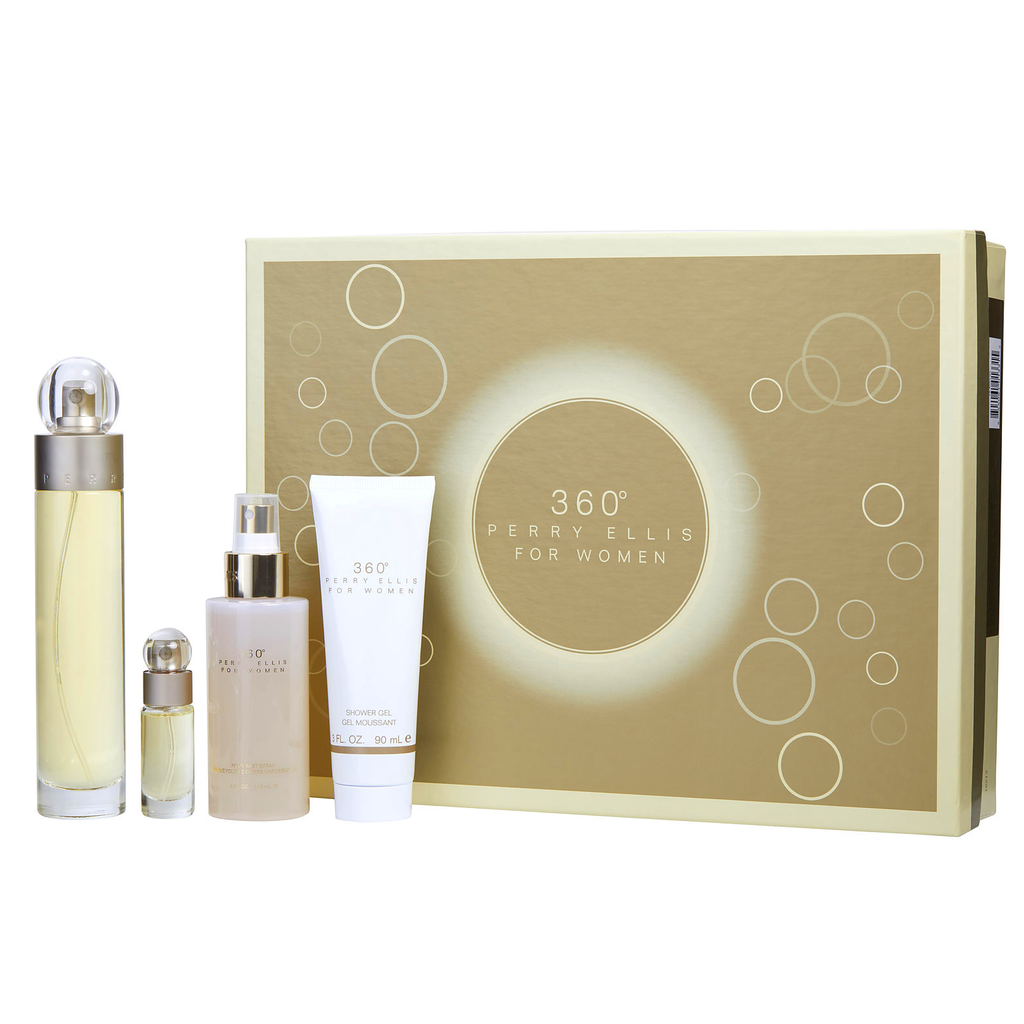 Perry Ellis 360 Women Gift Set 100mL EDT + 120mL Body Mist + 90mL Shower Gel + 7.5mL Mini EDT additional product image