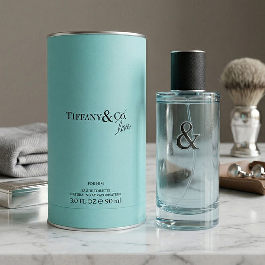 Tiffany & Love For Him Eau de Toilette styled grooming image