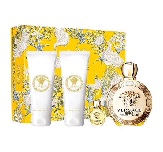 Versace Eros Pour Femme Gift Set Mini EDP + Body Lotion + Shower Gel additional image