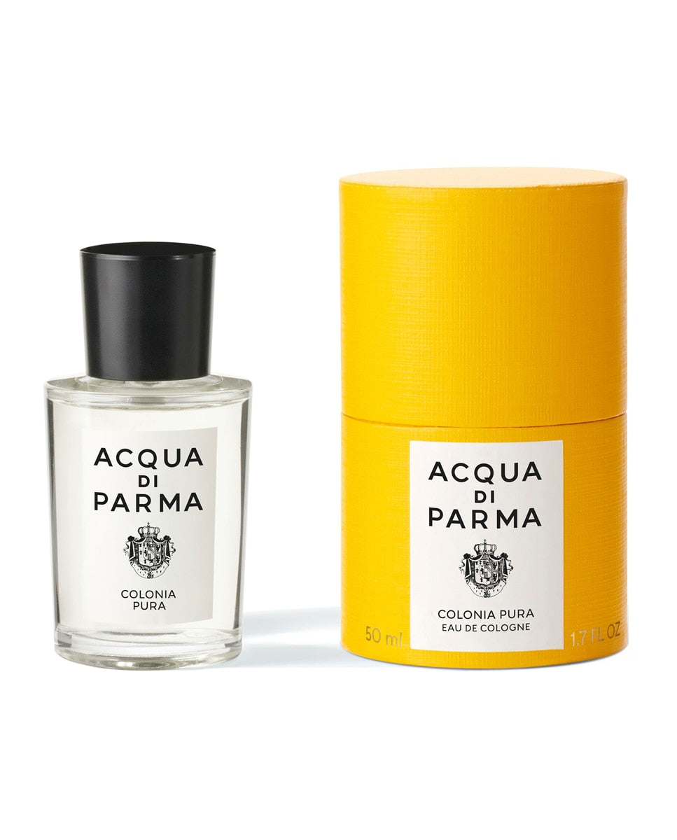 Acqua di Parma Colonia Pura Eau de Cologne 50mL bottle and yellow box