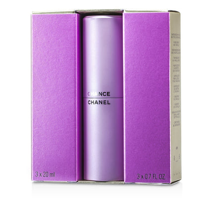 Chanel Chance Eau de Toilette Twist & Spray 3 × 20mL alternate packaging and product image