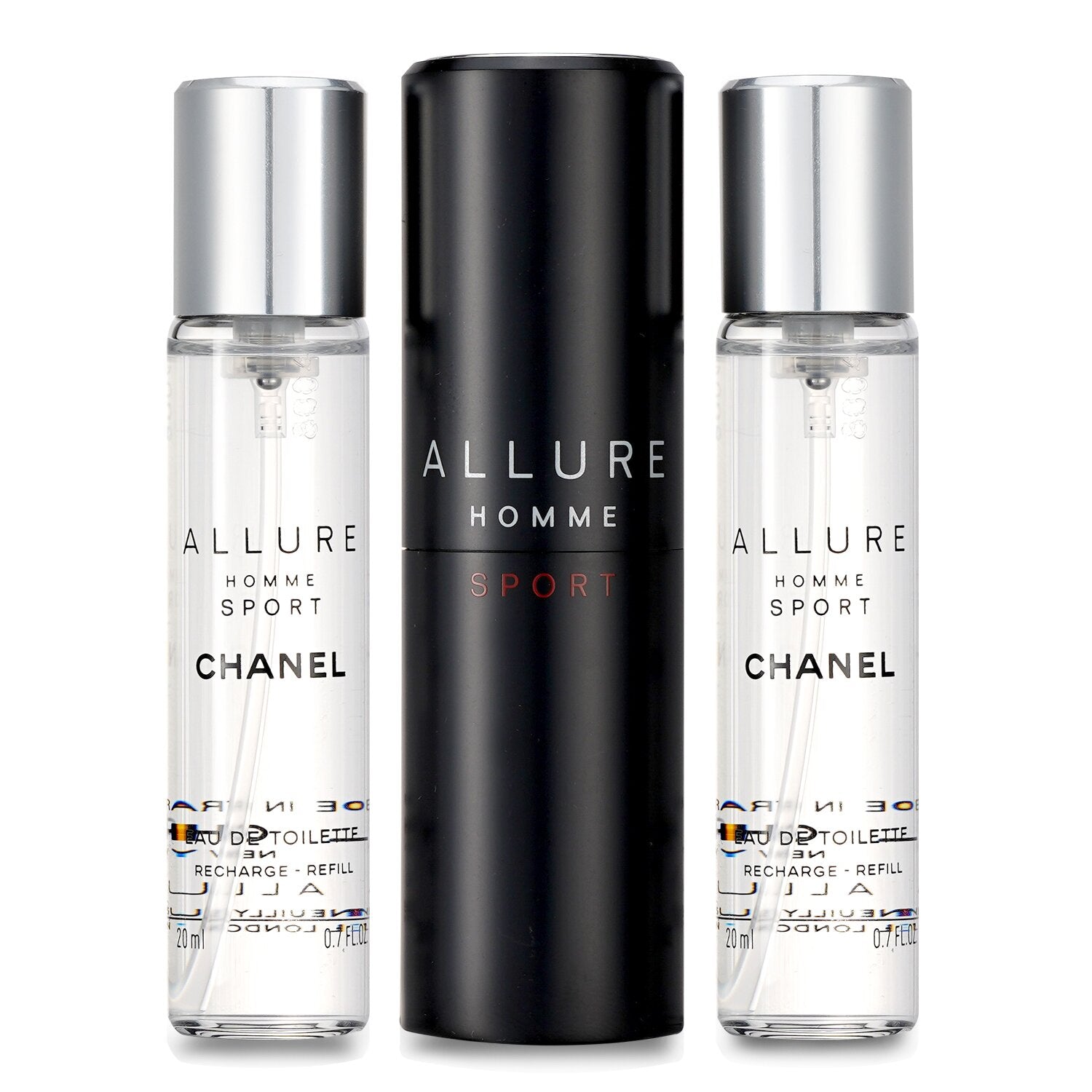 Chanel Allure Homme Sport Eau de Toilette Travel Spray 3 × 20mL main product image