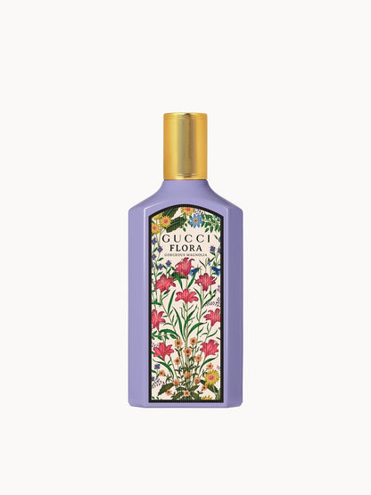 Gucci Flora Gorgeous Magnolia Eau de Parfum bottle and box