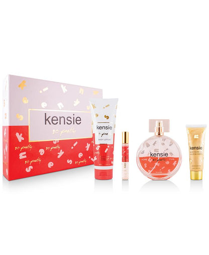 Kensie So Pretty Gift Set with 100mL Eau de Parfum mini perfume body oil and body lotion