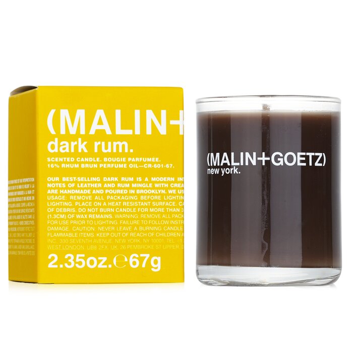 MALIN+GOETZ Dark Rum Scented Candle 67g - product view 2