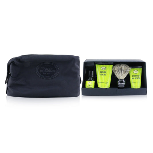 The Art of Shaving Four Elements Bergamot and Neroli Gift Set (Pre-Shave Oil 30mL, Shaving Cream 45mL, After-Shave Balm 30mL, Brush, Razor and Bag)