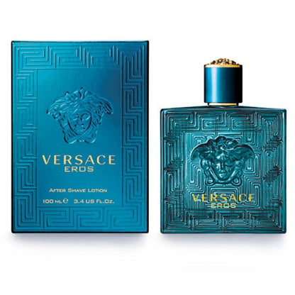 Versace Eros After Shave Lotion 100mL bottle and box
