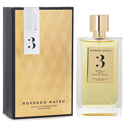Rosendo Mateu No. 3 Neroli, Iris, White Musk Eau de Parfum 100mL packaging image