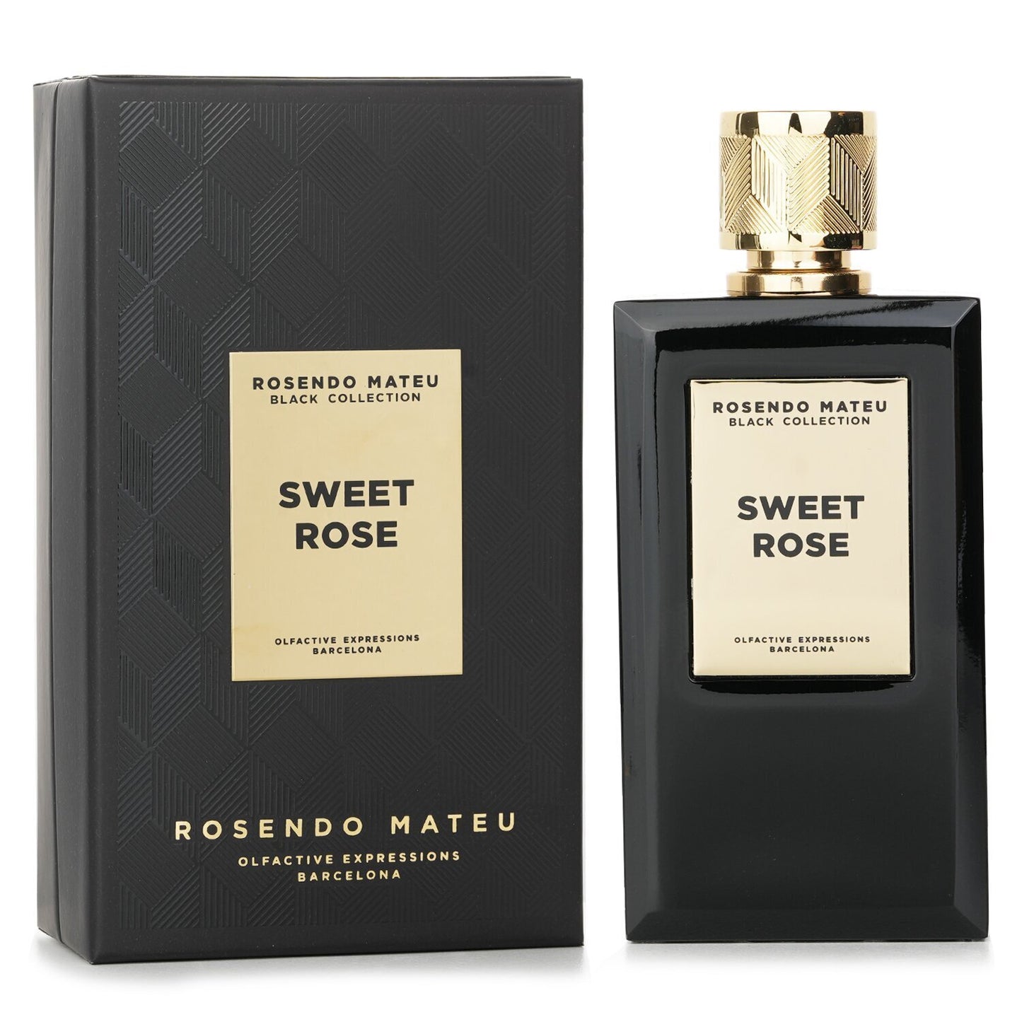 Rosendo Mateu Black Collection Sweet Rose Eau de Parfum 100mL strawberrynet alternate / packaging view