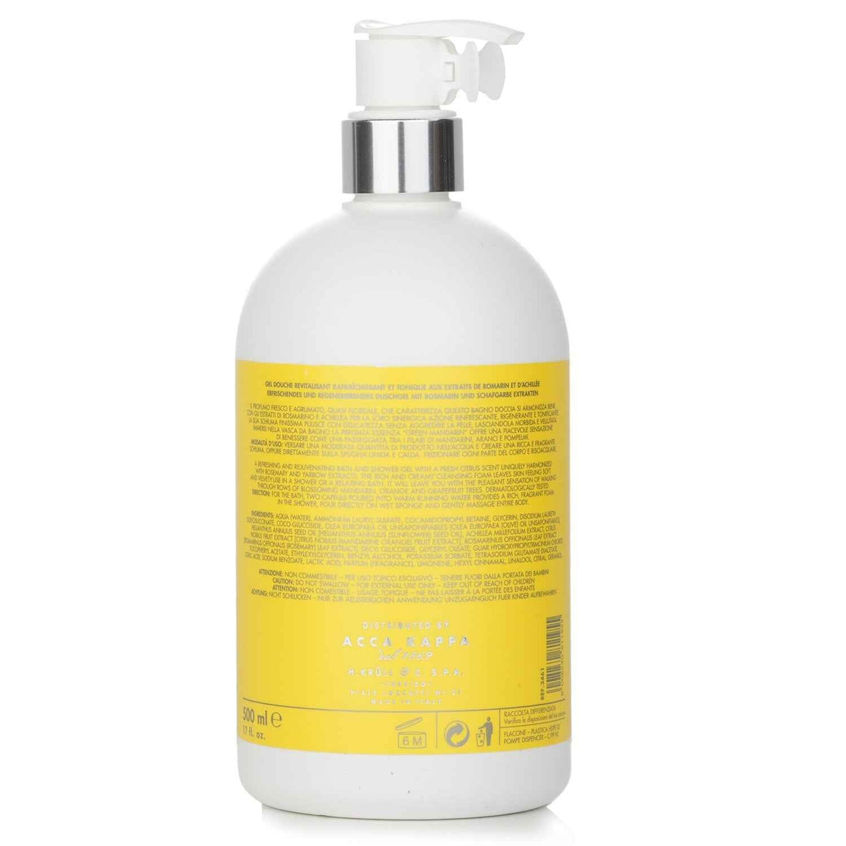 Acca Kappa Green Mandarin Bath & Shower Gel 500mL