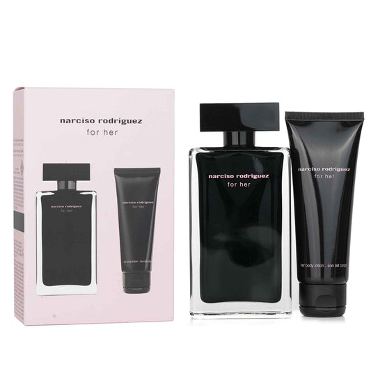 Narciso Rodriguez For Her Gift Set 100mL Eau de Toilette + 75mL Body Lotion