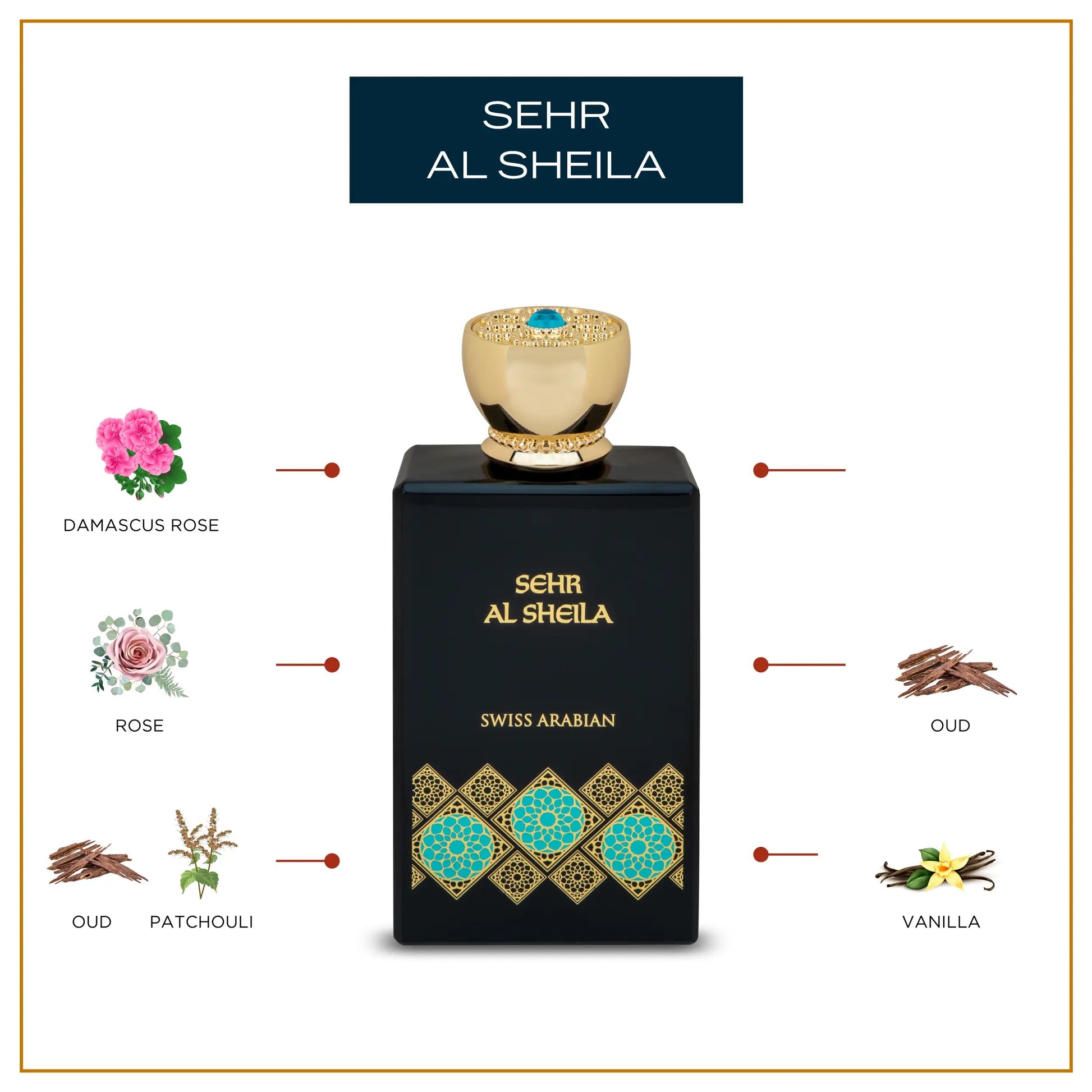 Swiss Arabian Sehr Al Sheila Eau de Parfum Rose Oud 100mL image 4