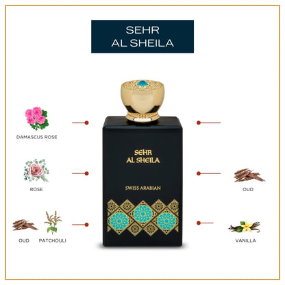 Swiss Arabian Sehr Al Sheila Eau de Parfum Rose Oud 100mL image 4
