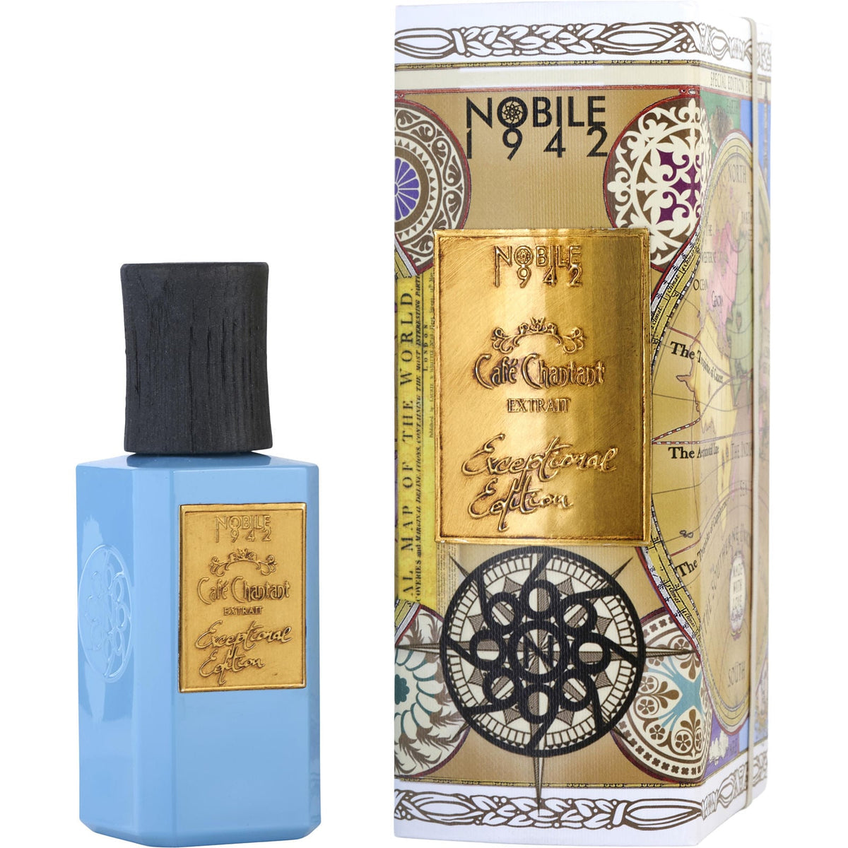 Nobile 1942 Cafe Chantant Exceptional Edition Extrait de Parfum 75mL bottle and box