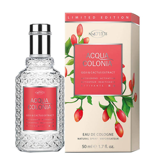 4711 Acqua Colonia Goji & Cactus Extract Eau de Cologne 50mL bottle and box