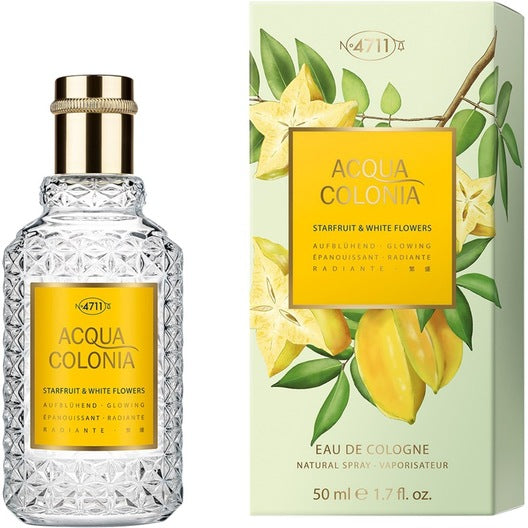 4711 Acqua Colonia Starfruit & White Flowers Eau de Cologne 50mL bottle and box