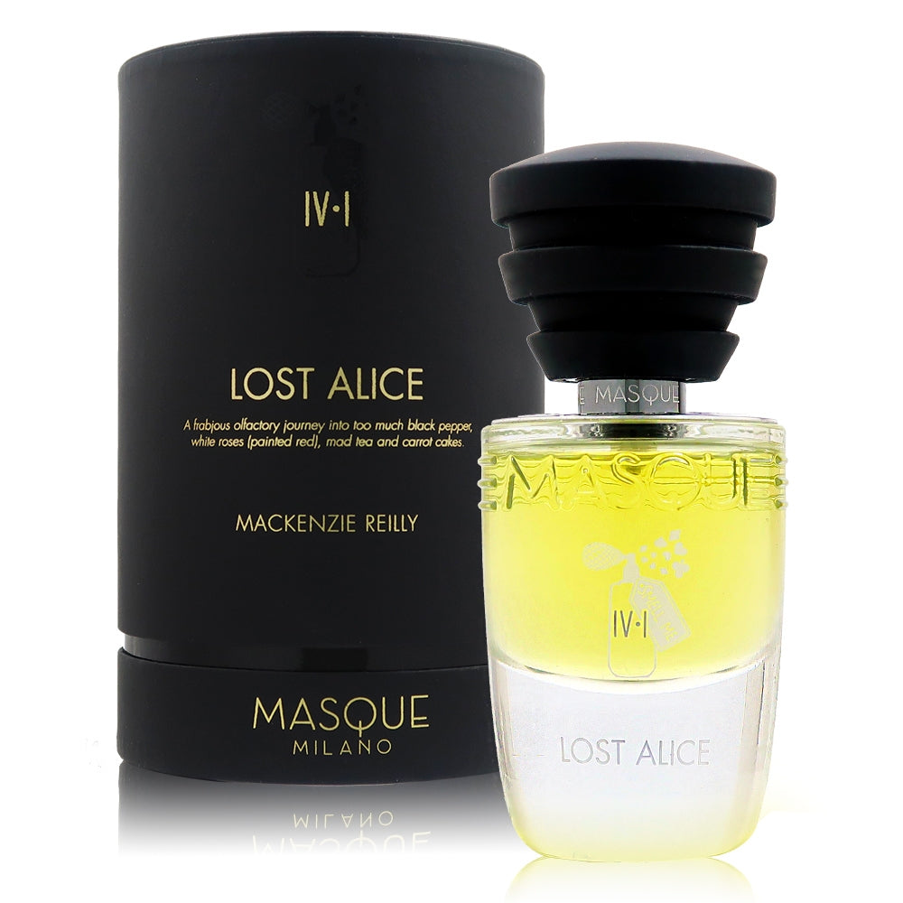 Masque Milano Lost Alice Eau de Parfum 35mL bottle and box