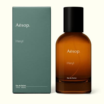 Aesop Hwyl Eau de Parfum 50mL official bottle and carton image