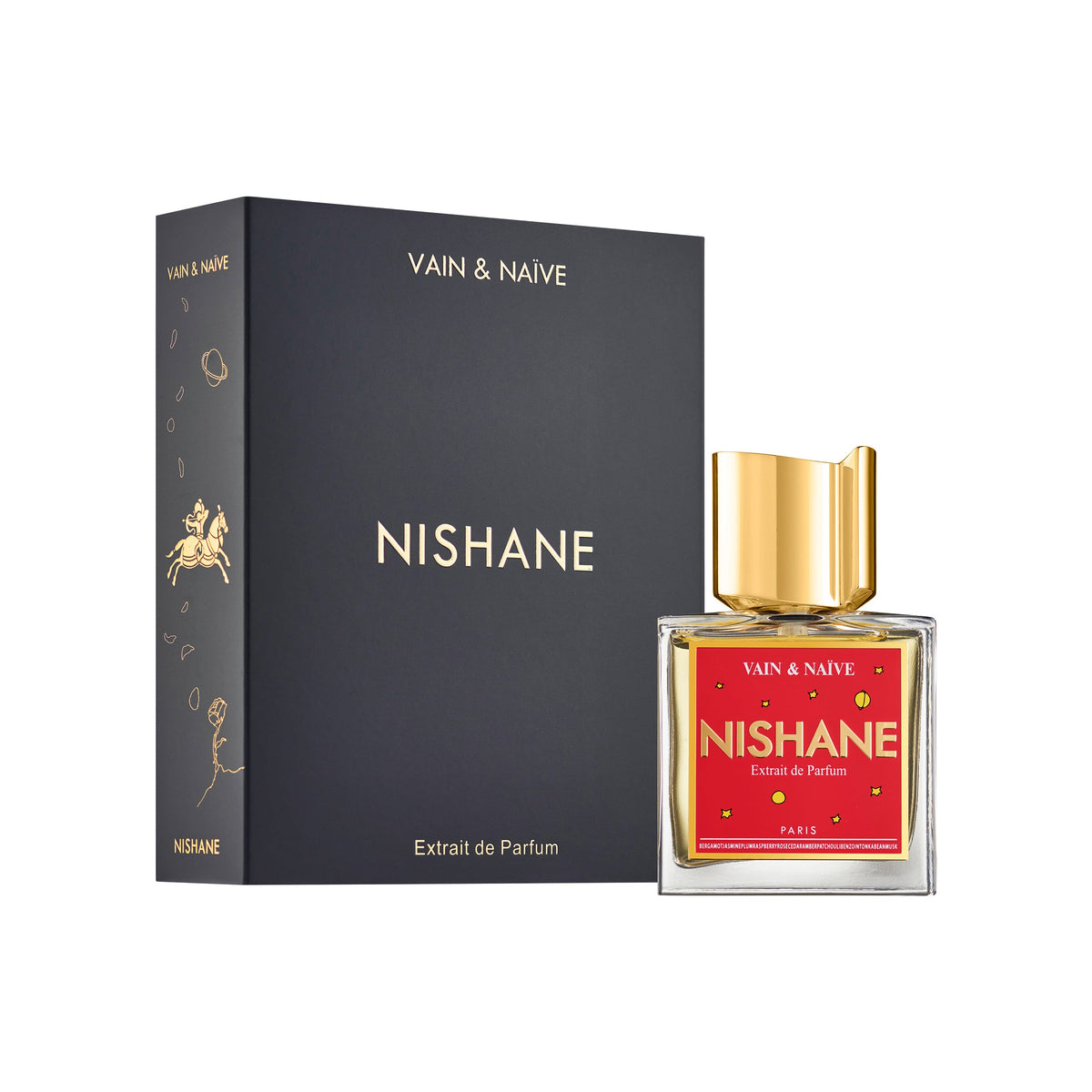 Nishane Vain and Naive Extrait de Parfum 50mL bottle and box
