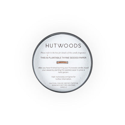 Hutwoods Bergamot & Anjou Pear Matte Black Vessel Candle Extra Large 200+ Hours Burn Time lifestyle image 2