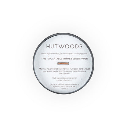 Hutwoods Wood Sage & Sea Salt Matte Black Vessel Candle Extra Large 200+ Hours Burn Time lifestyle image 2