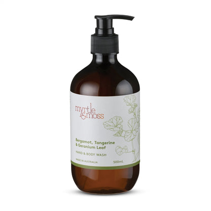 Myrtle & Moss Hand & Body Wash Refill Bergamot, Tangerine & Geranium Leaf 1L