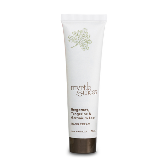 Myrtle & Moss Hand Cream Bergamot, Tangerine & Geranium Leaf 30mL