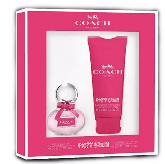 Coach Poppy Crush Eau de Parfum Gift Set with perfume and body lotion