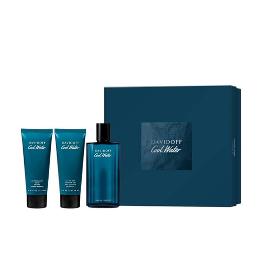 Davidoff Cool Water Gift Set 125mL Eau de Toilette + After Shave Balm + Shower Gel