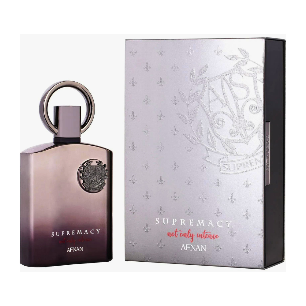 Afnan Supremacy Not Only Intense 100mL bottle and box