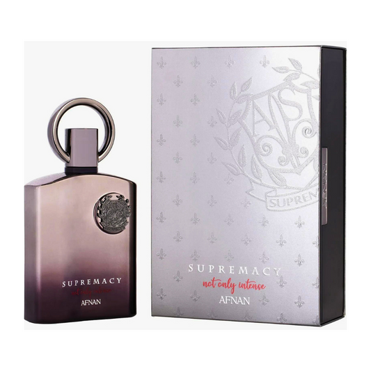 Afnan Supremacy Not Only Intense 100mL bottle and box