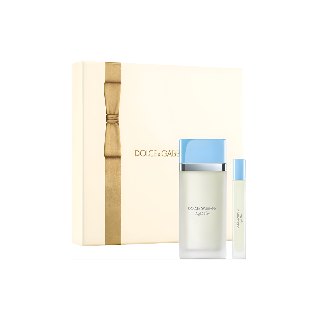 Dolce & Gabbana Light Blue Gift Set 100mL Eau de Toilette + 10mL Travel Spray