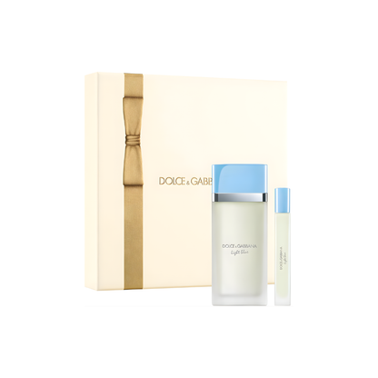 Dolce & Gabbana Light Blue Gift Set 100mL Eau de Toilette + 10mL Travel Spray