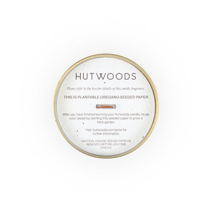 Hutwoods Grapefruit & Chamomile Brass Vessel Candle Extra Large 200+ Hours Burn Time lifestyle image 2