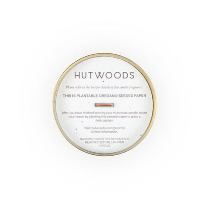 Hutwoods Grapefruit & Chamomile Brass Vessel Candle 375g 80+ Hours Burn Time lifestyle image 2