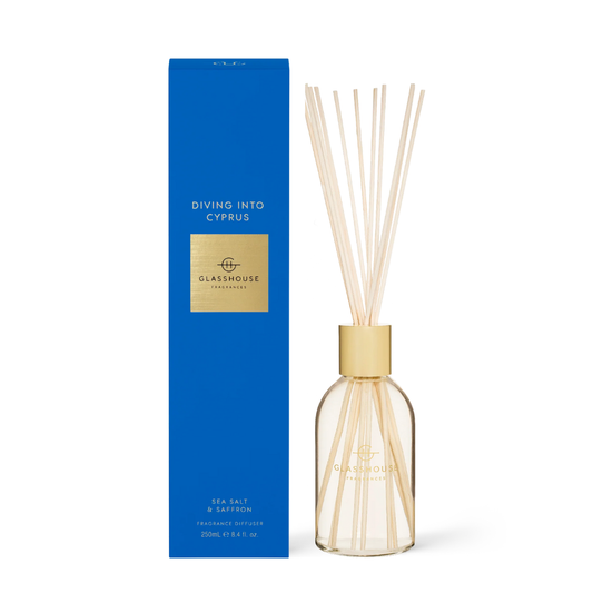 Glasshouse Fragrances Diffuser Diving into Cyprus 250mL