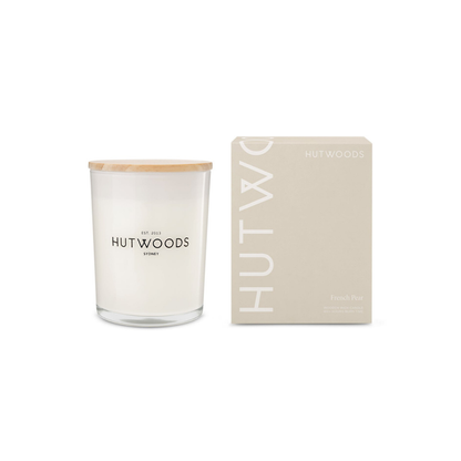 Hutwoods French Pear Candle Large 100+ Hours Burn Time - The Perfume Company