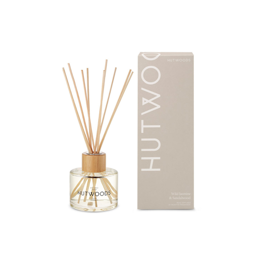 Hutwoods Wild Jasmine & Sandalwood Reed Diffuser 200mL - The Perfume Company